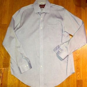 Lauren Ralph Lauren Blue Button Down 16-1/2  34/35